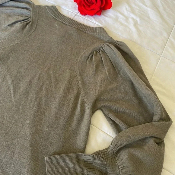 Apiece Apart taupe brown wool silk blend sweater - Picture 7 of 8